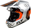 Fly Racing Formula CP Slice,  motocross helmet,  color: Light Grey/Orange/Black,  size: XL