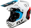 Fly Racing Formula CP Slice,  motocross helmet,  color: White/Red/Blue,  size: S