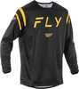 Fly Racing Kinetic Center,  jersey,  color: Black/Gold,  size: M