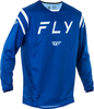 Fly Racing Kinetic Center,  jersey,  color: Blue/White,  size: L