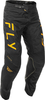 Fly Racing Kinetic Center,  textile pants,  color: Black/Gold,  size: 34