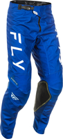 Fly Racing Kinetic Center,  textile pants,  color: Blue/White,  size: 28