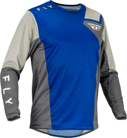 Fly Racing Kinetic Jet,  jersey,  color: Blue/Grey/White,  size: L