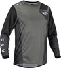 Fly Racing Kinetic Jet,  jersey,  color: Grey/Dark Grey/Black,  size: M