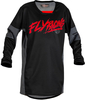 Fly Racing Kinetic Khaos,  jersey kids,  color: Black/Red/Grey,  size: YM