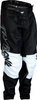Fly Racing Kinetic Khaos,  textile pants kids,  color: Black/White/Grey,  size: 20