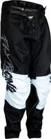 Fly Racing Kinetic Khaos,  textile pants kids,  color: Black/White/Grey,  size: 20