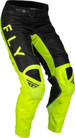 Fly Racing Kinetic Kore,  textile pants,  color: Neon-Yellow/Black,  size: 28