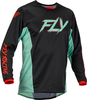 Fly Racing Kinetic S.E. Rave,  jersey,  color: Black/Mint/Red,  size: XXL