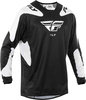 Fly Racing Kinetic Sym,  jersey,  color: Black/White,  size: M