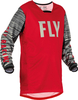 Fly Racing Kinetic Wave,  jersey kids,  color: Red/Grey/Black,  size: YL