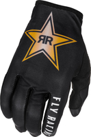Fly Racing Lite Rockstar,  gloves,  color: Black/Gold,  size: M