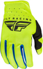 Fly Racing Lite S23,  gloves kids,  color: Neon-Yellow/Black/Blue,  size: YM