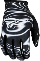 Fly Racing Lite S24,  gloves,  color: Black/White,  size: XL