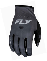 Fly Racing Lite S24,  gloves kids,  color: Dark Grey/Black,  size: YS