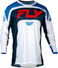 Fly Racing Lite S24,  jersey,  color: White/Dark Blue/Blue/Red,  size: M