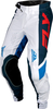 Fly Racing Lite S24,  textile pants,  color: White/Dark Blue/Red,  size: 38