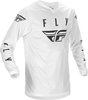 Fly Racing Universal,  jersey,  color: Black/White,  size: L