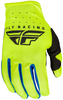 Fly Racing Windproof Lite S24,  gloves,  color: Neon-Yellow/Blue/Black,  size: S