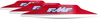 FMF Goggles PowerBomb/PowerCore,  roll-off mud flaps youth,  color: Red,  size: 3 pcs.
