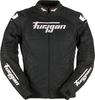 Furygan Atom Vented Evo,  textile jacket,  color: Black/White,  size: L