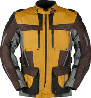Furygan Brevent 3in1,  textile jacket waterproof,  color: Brown/Yellow/Grey,  size: S