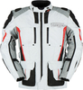 Furygan Brevent 3in1,  textile jacket waterproof,  color: Light Grey/Grey/Black/Red,  size: XXL