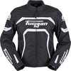 Furygan Mystic,  textile jacket waterproof women,  color: Black/White,  size: M