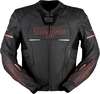 Furygan Nitros,  leather jacket,  color: Black/Red,  size: 3XL