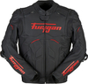 Furygan Raptor Evo 2,  leather jacket,  color: Black/Red,  size: XXL