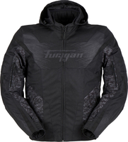 Furygan Shard Pixel,  textile jacket waterproof,  color: Black/Grey,  size: 3XL