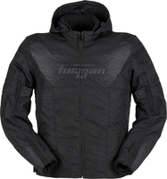 Furygan Shard,  textile jacket waterproof,  color: Black,  size: S