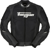 Furygan Speed Mesh Evo,  leather/textile jacket,  color: Black/White,  size: M