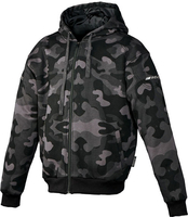 GC Bikewear Chief,  zip hoodie,  color: Black/Grey/Light Grey,  size: S