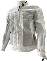 GC Bikewear Luna,  textile jacket women,  color: Beige/Silver/Blue,  size: XL