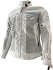 GC Bikewear Luna,  textile jacket women,  color: Beige/Silver/Blue,  size: XXL