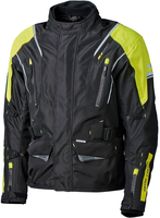 GC Bikewear Nelson,  textile jacket waterproof,  color: Black/Neon-Nellow,  size: 2XL