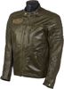 GC Bikewear Ramsey,  leather jacket,  color: Green,  size: 50