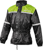 GC Bikewear Tornado,  rain jacket,  color: Black/Neon-Yellow,  size: XL