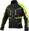 GC Bikewear Ventura,  textile jacket waterproof women,  color: Black/Neon-Yellow,  size: XL