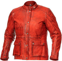 GC Bikewear Verona,  leather jacket women,  color: Red,  size: XS