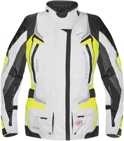 Germot Allround,  textile jacket women,  color: Light Grey/Yellow,  size: 54