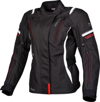 Germot Aria,  textile jacket waterproof women,  color: Black/White/Red,  size: 44