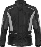 Germot Aron,  textile jacket,  color: Black/Light Grey,  size: XXL
