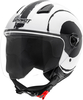 Germot GM 196 Dekor,  jet helmet,  color: Matt White/Black,  size: L