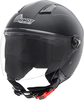 Germot GM 196,  jet helmet,  color: Matt-Black,  size: XS