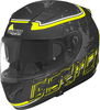 Germot GM 306,  integral helmet,  color: Matt Black/Neon-Yellow,  size: M