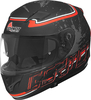 Germot GM 306,  integral helmet,  color: Matt Black/Red,  size: XL