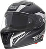 Germot GM 330 Dekor,  integral helmet,  color: Matt Black/White,  size: L