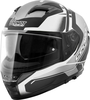 Germot GM 350 Dekor,  full face helmet,  color: Matt Black/Grey/White,  size: XL
